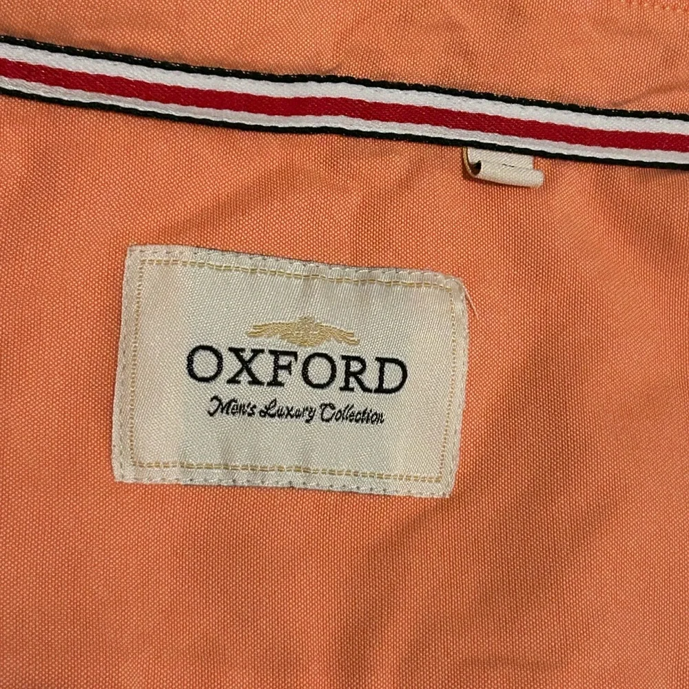 Oxford Men's Orange Button-Down Shirt size L - Picture 3 of 3